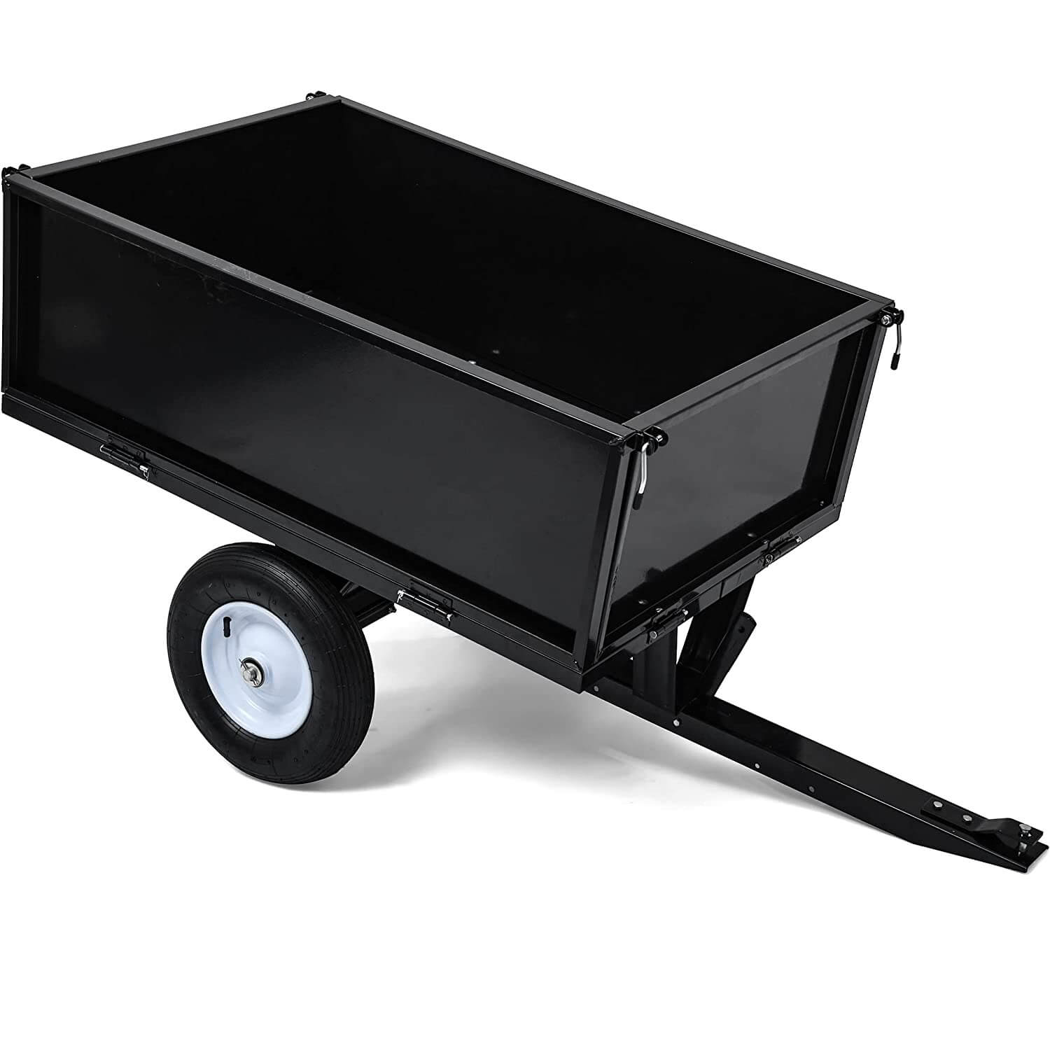 YITAMOTOR 10 Cubic Feet Dump Cart Steel Dump Trailer