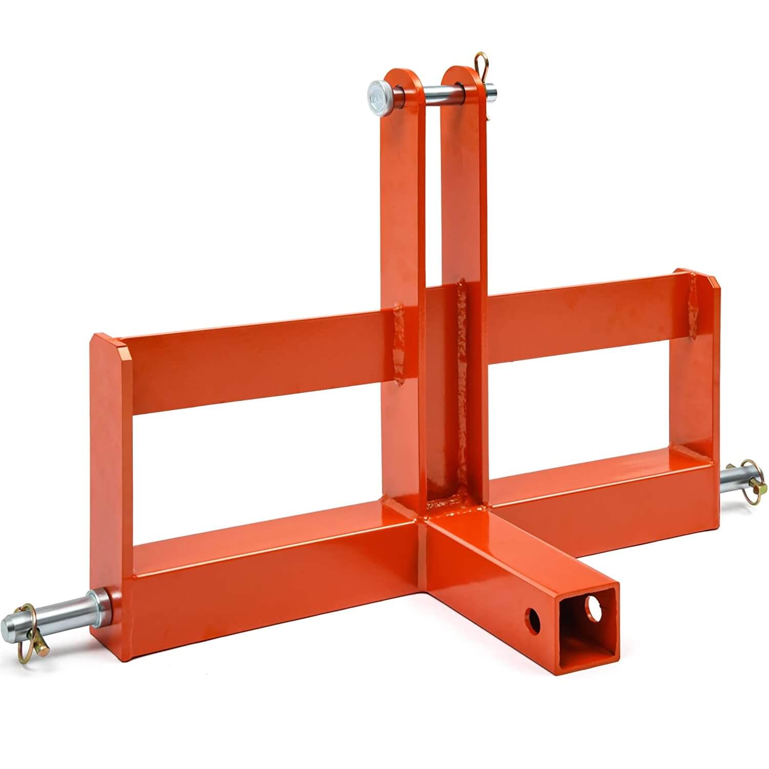 YITAMOTOR Orange 3 Point Hitch Receiver for Category 1, 2" Receiver Tractor Drawbar Attachments