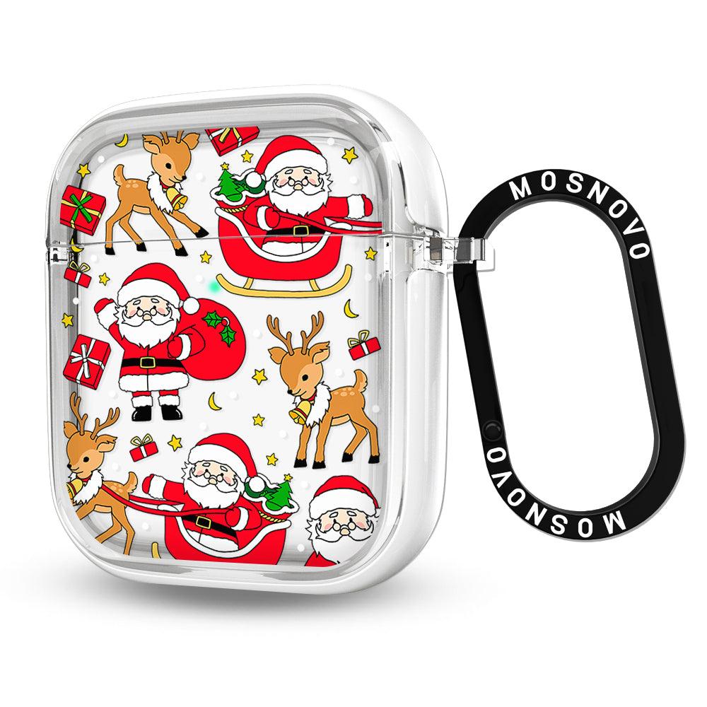 Cute Santa Claus Deer AirPods 1/2 Case