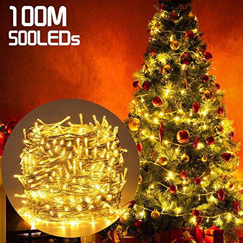 8 Flash Modes Decorative Lights 328FT 500 LEDs