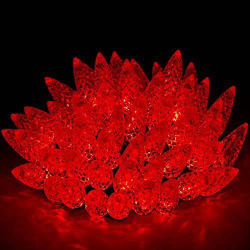 70 LED 23FT 2-Pack C6 Waterproof Connectable Strawberry Light (2 COLOR)