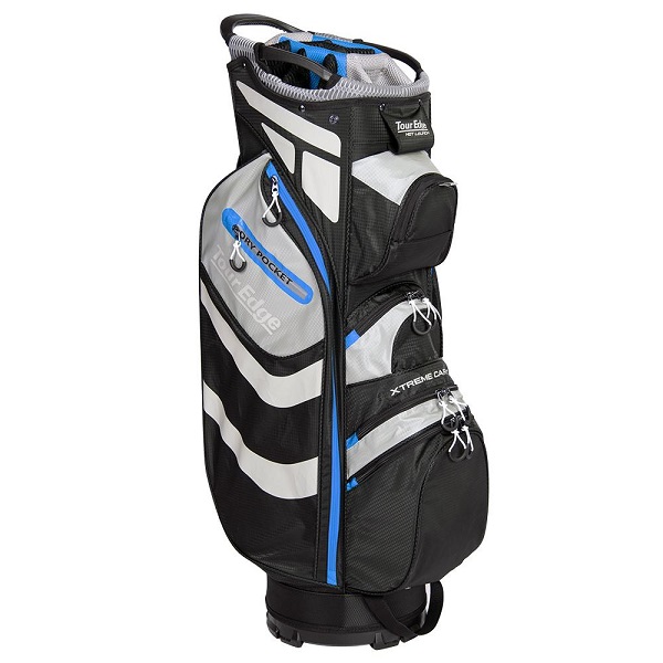 Tour Edge Golf Hot Launch Xtreme 5.0 Cart Bag Black/Blue