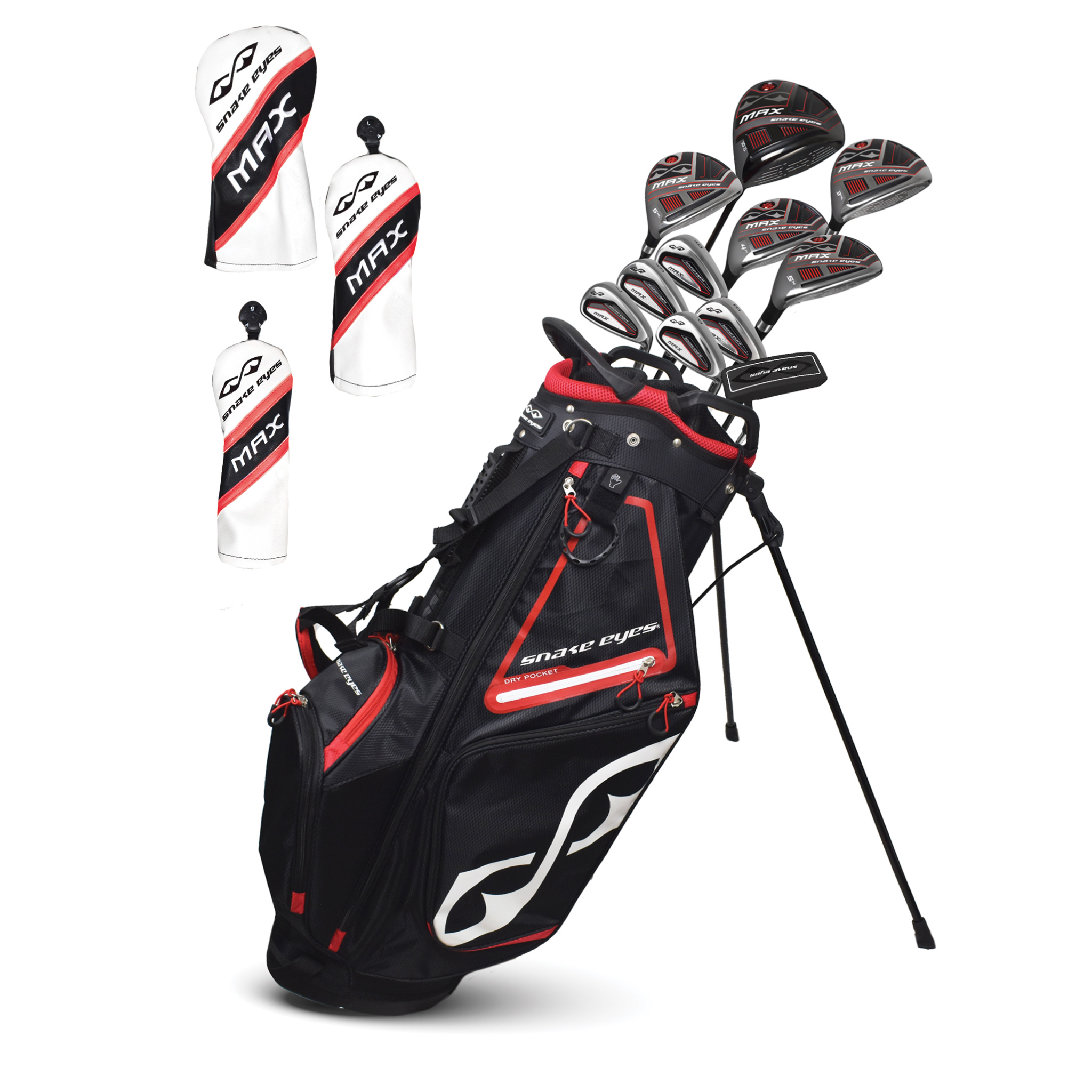 Snake Eyes Golf- Max Complete Set With Bag Stiff Flex