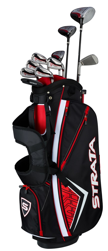 Strata Golf Strata Plus 14 Piece Complete Set With Bag Regular Flex