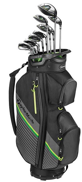 TaylorMade Golf RBZ Speedlite 11 Piece Complete Set With Bag Stiff Flex