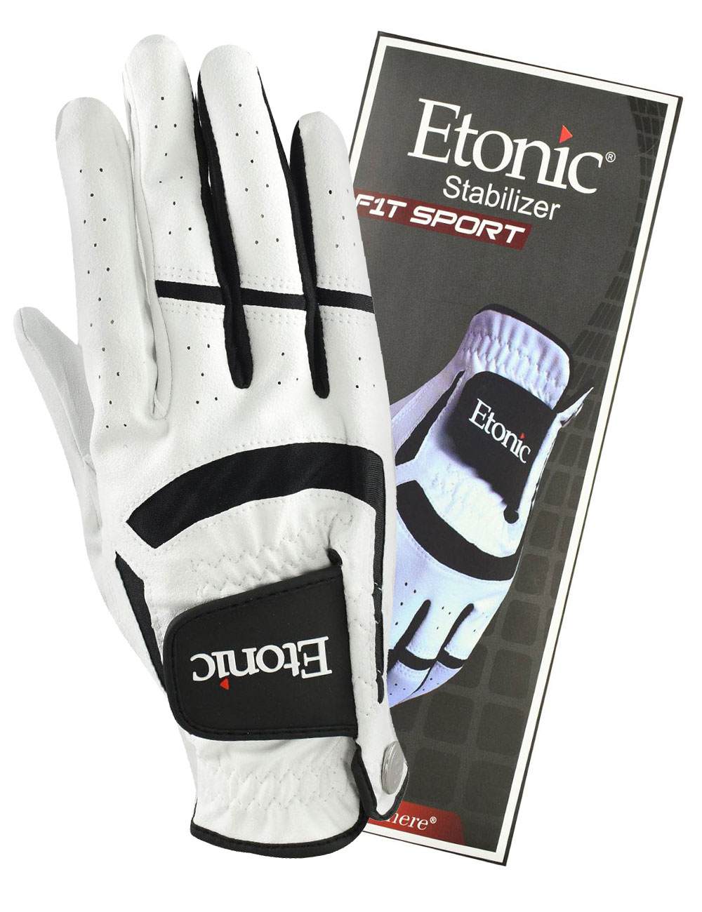 Etonic Golf MRH Stabilizer F1T Sport White/Black Glove (Closeout)