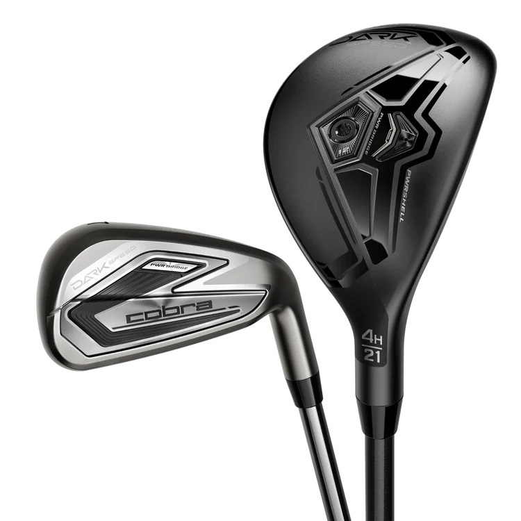 Cobra Golf Dark Speed Combo Irons 5H, 6-PW/GW Graphite Senior Flex [KBS PGI]