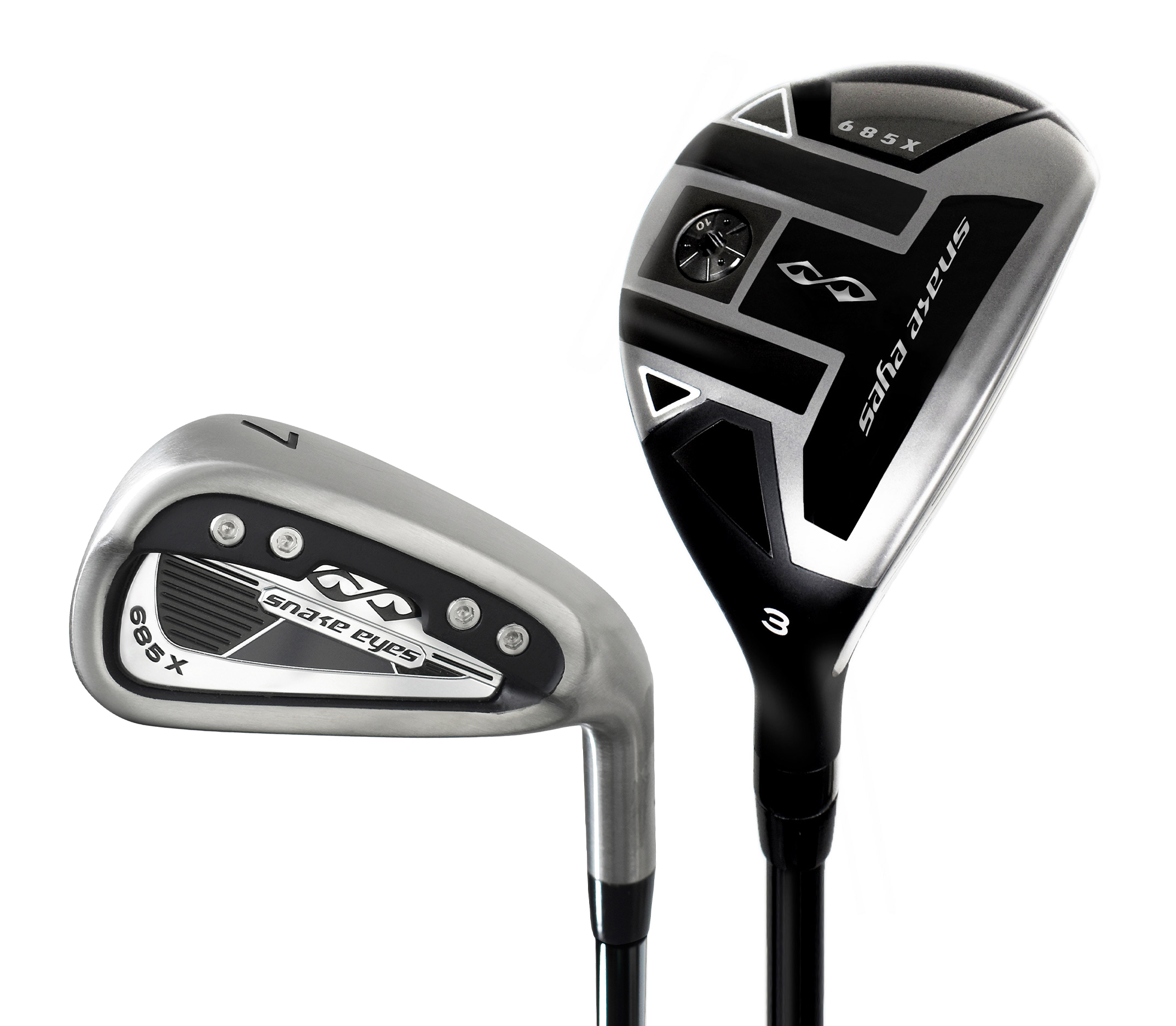 Snake Eyes Golf 685x Combo Irons Stiff Flex - 3H, 4-PW