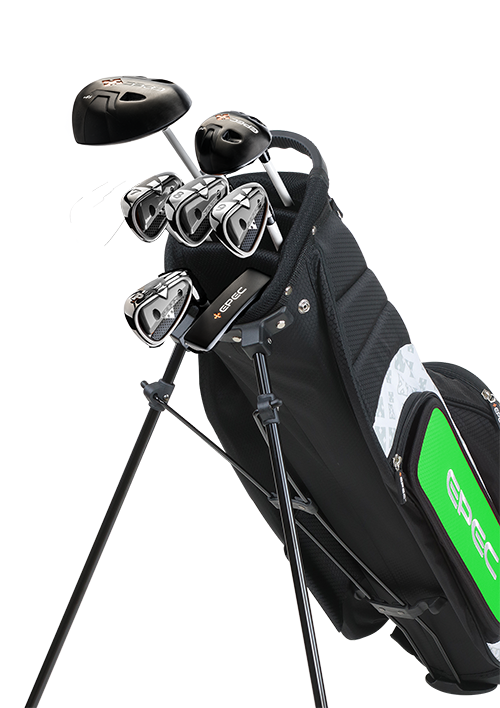 Epec Golf- EPEC Junior Set 1 Small 7 Piece Black/Green [42"-44"]