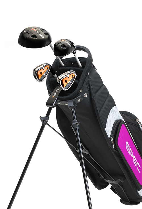 Epec Golf- EPEC Junior Set 1 Small 5 Piece Black/Pink [42"-44"]