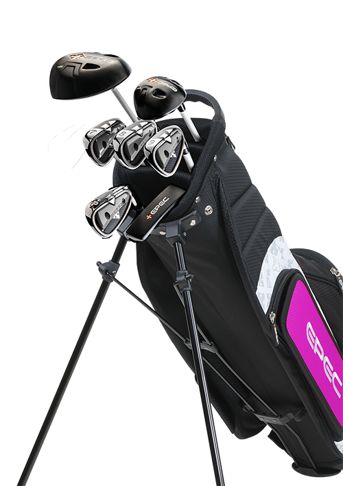 Epec Golf- EPEC Junior Set 1 Small 7 Piece Black/Pink [42"-44"]