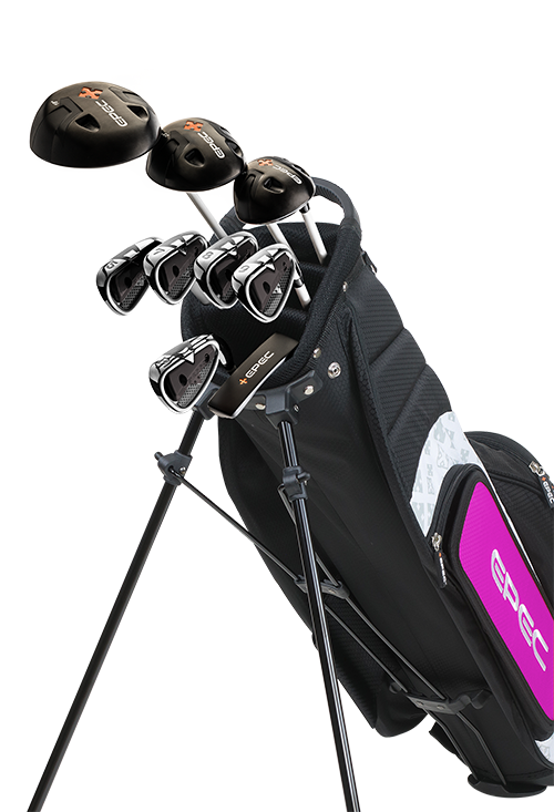 Epec Golf- EPEC Junior Set 1 Small 9 Piece Black/Pink [42"-44"]