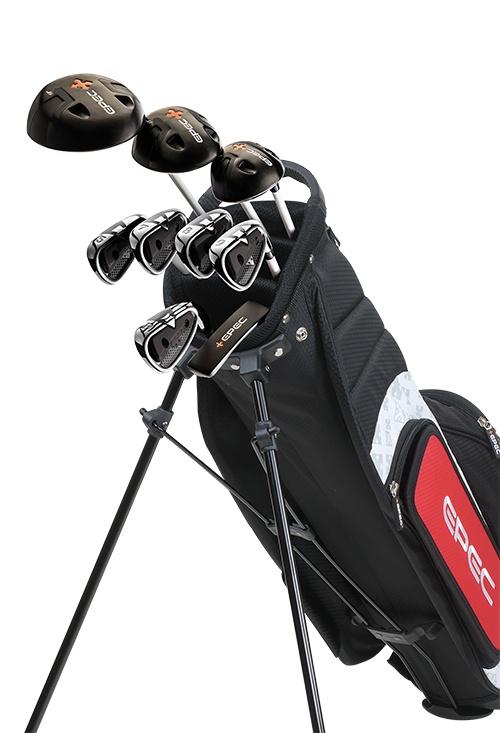 Epec Golf- EPEC Junior Set 1 Small 9 Piece Black/Red [42"-44"]