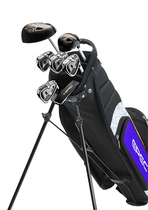 Epec Golf- EPEC Junior Set 3 Medium 7 Piece Black/Blue [48"-50"]