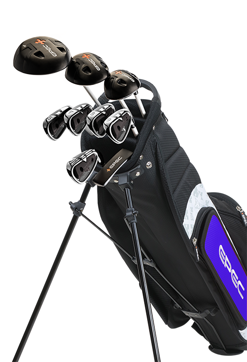 Epec Golf- EPEC Junior Set 3 Medium 9 Piece Black/Blue [48"-50"]