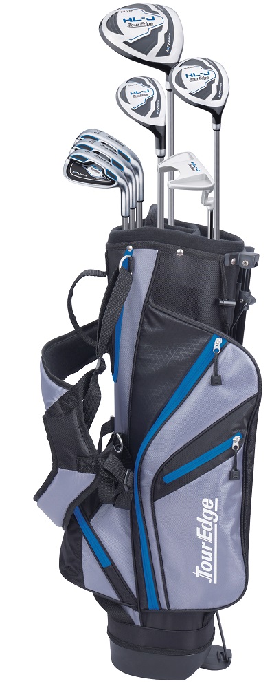 Tour Edge Golf LH HL-J 5X2 8 Piece Junior Set Blue Ages 11-14 [64"-67"] (Left Handed)