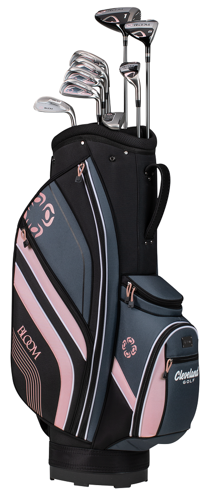 Cleveland Golf Ladies 2023 Bloom Complete Set with Bag [Black/Pink]