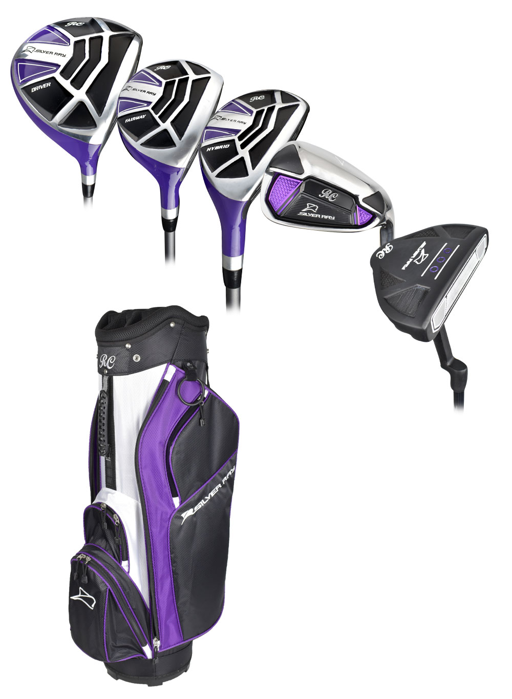 Ray Cook Golf Ladies Silver Ray Complete Set With Bag