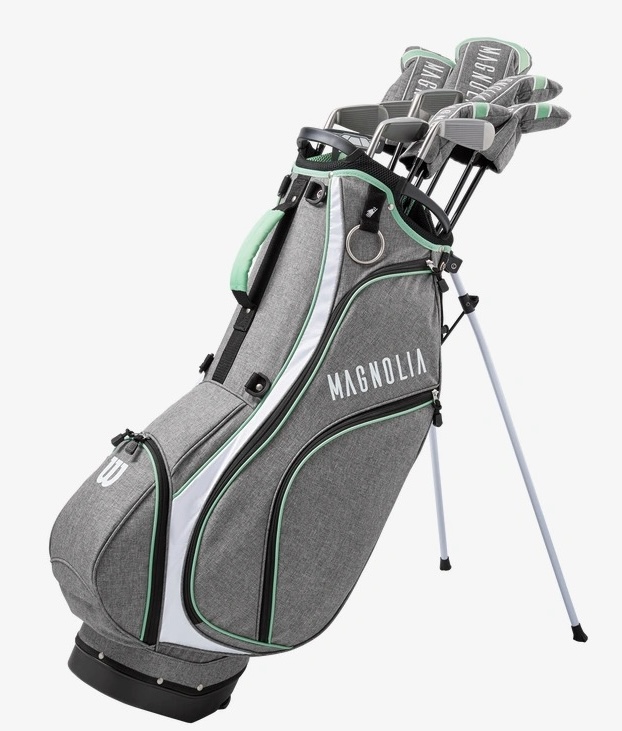 Wilson Golf Ladies Magnolia Complete Set W/Stand Bag Gray/Mint