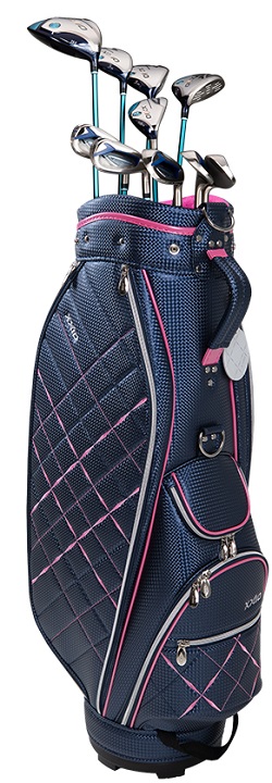 XXIO Golf Ladies 12 Premium 10 Piece Complete Set With Cart Bag Navy