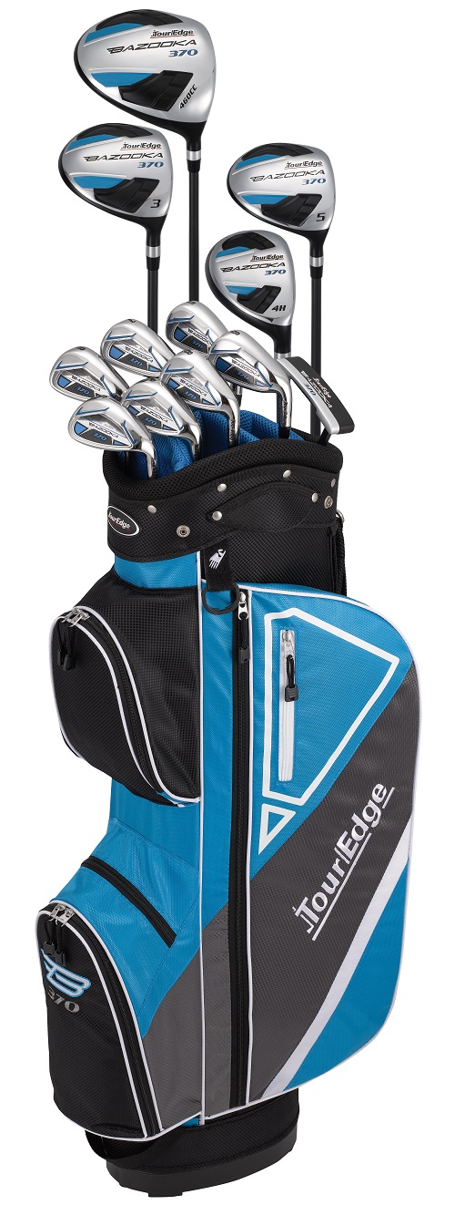 Tour Edge Golf LH Bazooka 370 Senior Complete Set W/Bag Graphite Senior Flex (Left Handed)