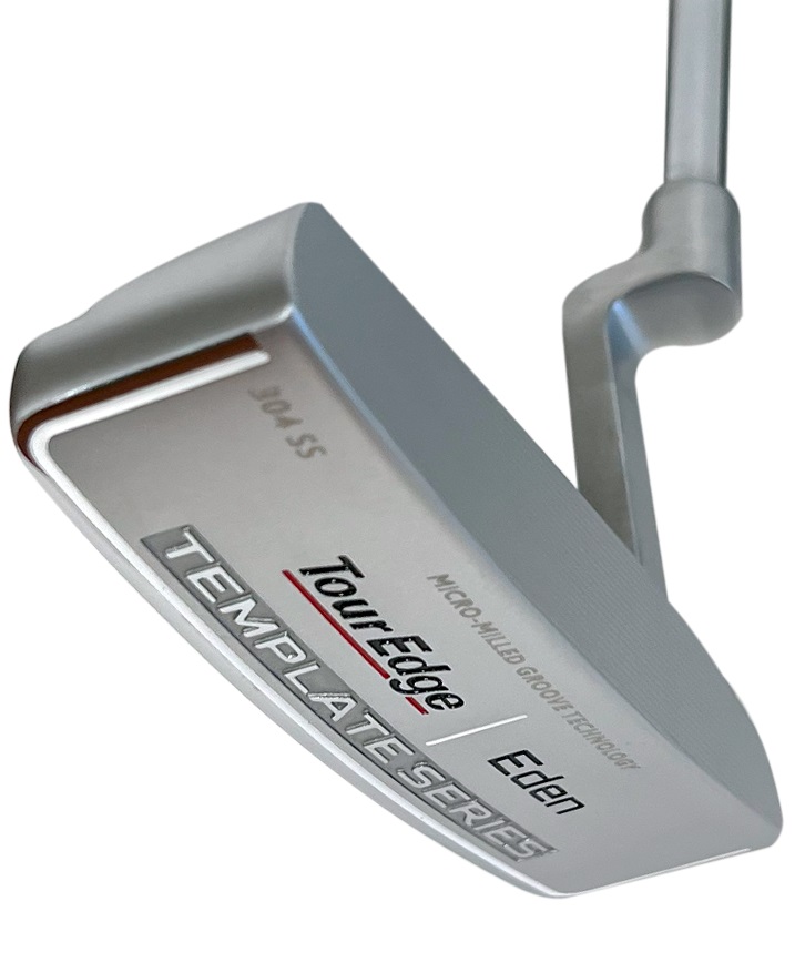 Tour Edge Golf LH Template Series Silver Eden Putter 34" [Lamkin Pistol] Left Handed