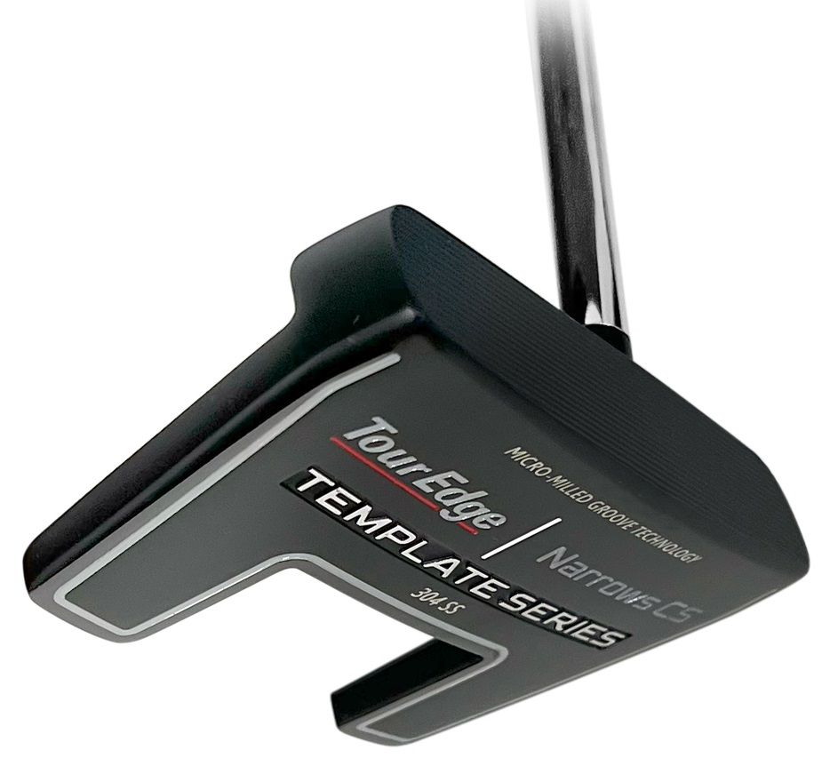 Tour Edge Golf Template Series Black Narrows Center Shaft Putter 34"