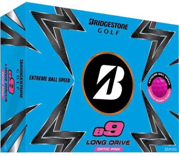 Bridgestone e9 Long Drive Golf Balls Pink 1-Dozen