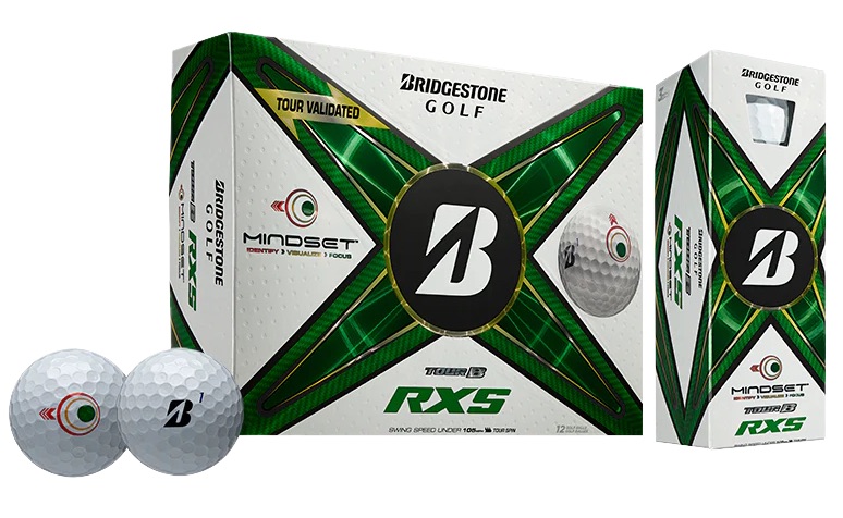 BridgestoneGolf 2024 Tour B RXS Mindset Golf Balls *1-Dozen* White