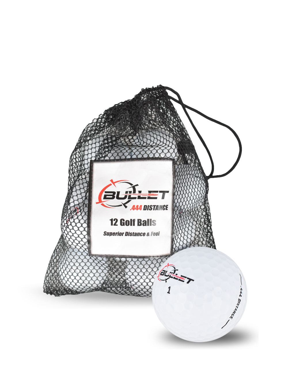 Bullet .444 Distance Golf Balls LOGO ONLY