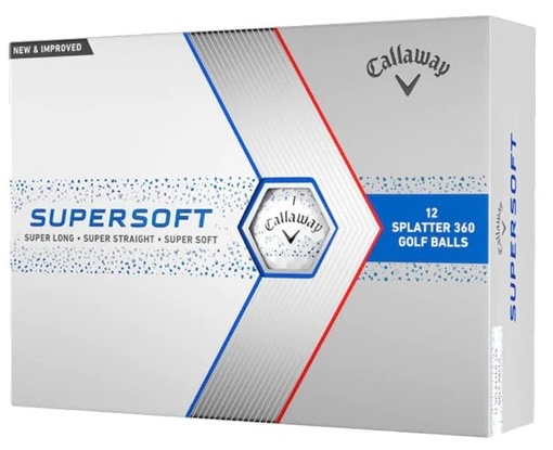 Callaway Supersoft Splatter Golf Balls Blue