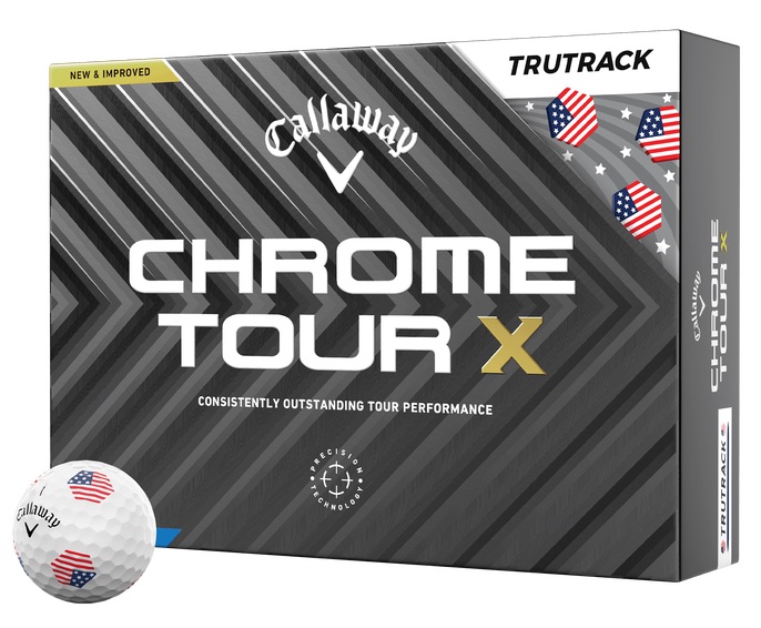 Callaway Chrome Tour X TruTrack USA Golf Balls 1-Dozen White