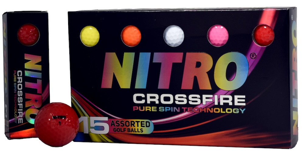 Nitro 2024 Crossfire Golf Balls *15-Pack* [Glossy Assorted]