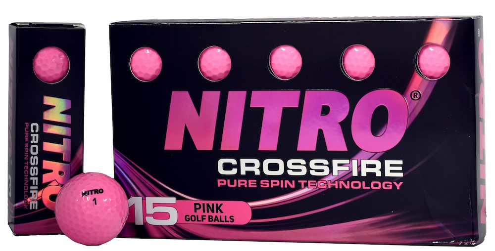 Nitro 2024 Crossfire Golf Balls *15-Pack* [Glossy Pink]