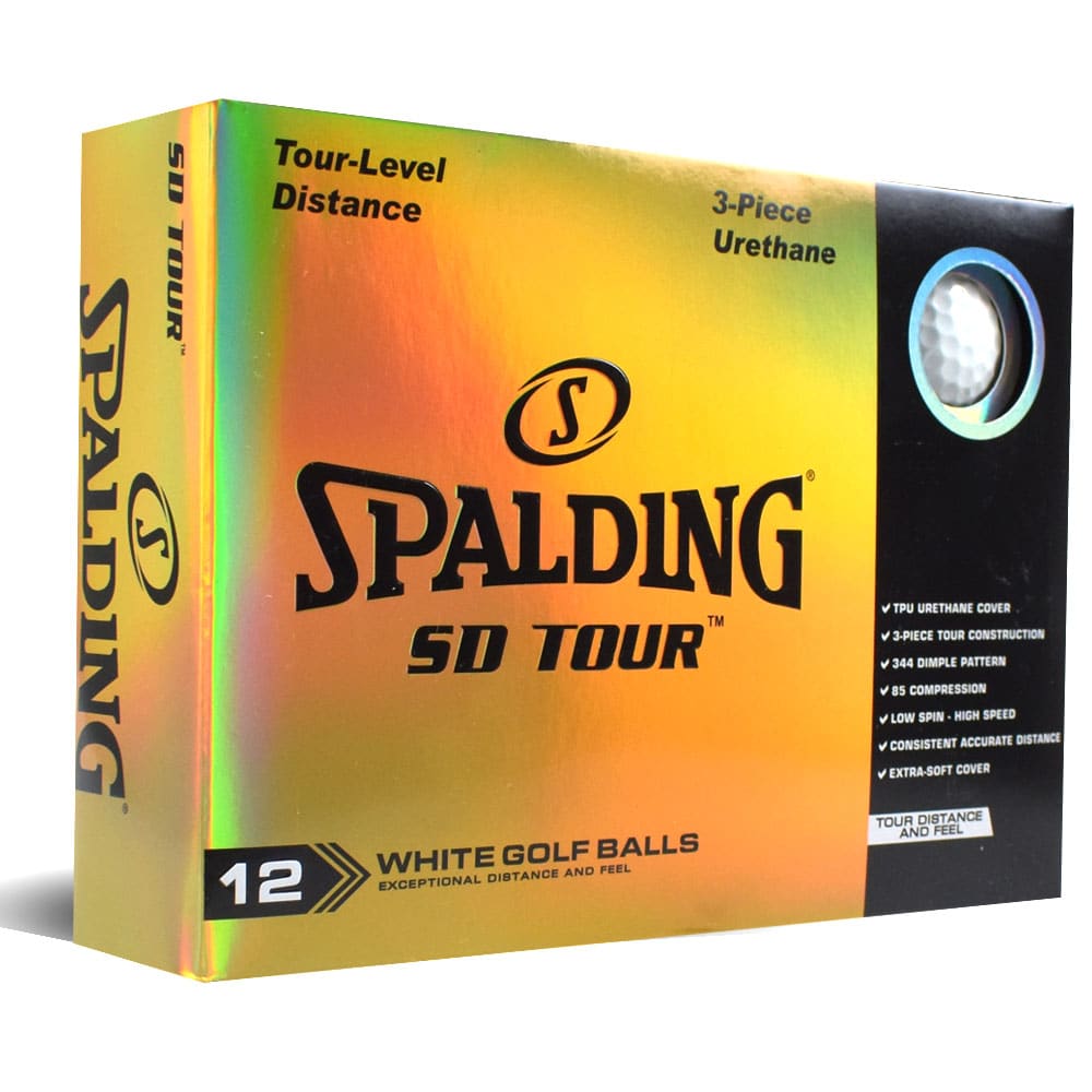 Spalding SD Tour Golf Balls White