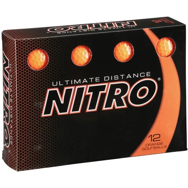 Nitro Ultimate Distance Golf Balls 1-Dozen Orange