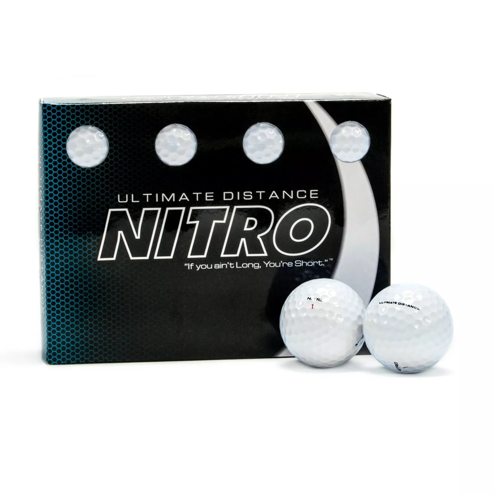 Nitro Ultimate Distance Golf Balls 1-Dozen White