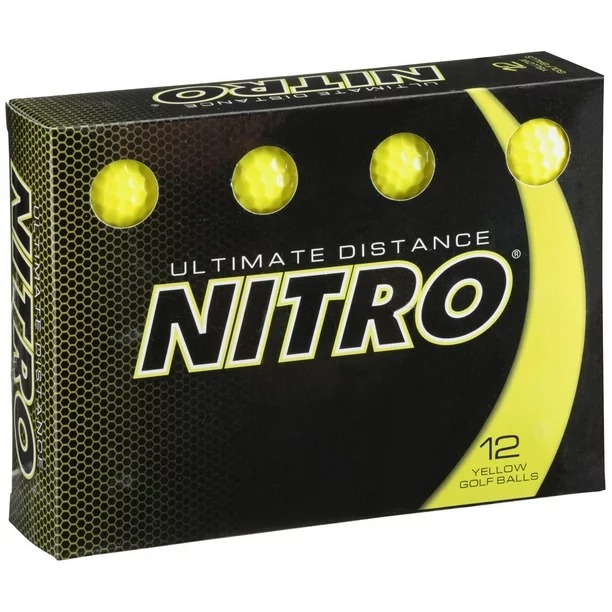 Nitro Ultimate Distance Golf Balls 1-Dozen Yellow