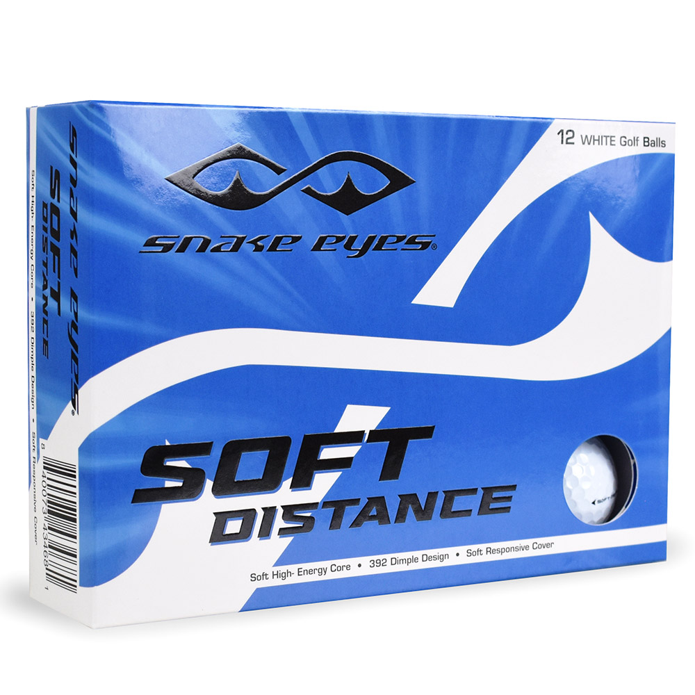 Snake Eyes Soft Distance Golf Balls White