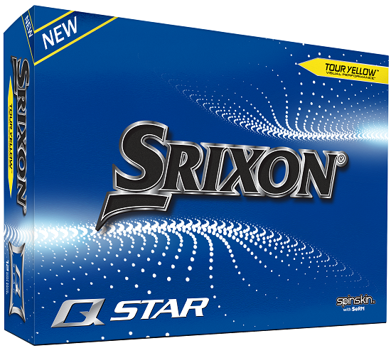 Srixon Q-Star Golf Balls Yellow LOGO ONLY