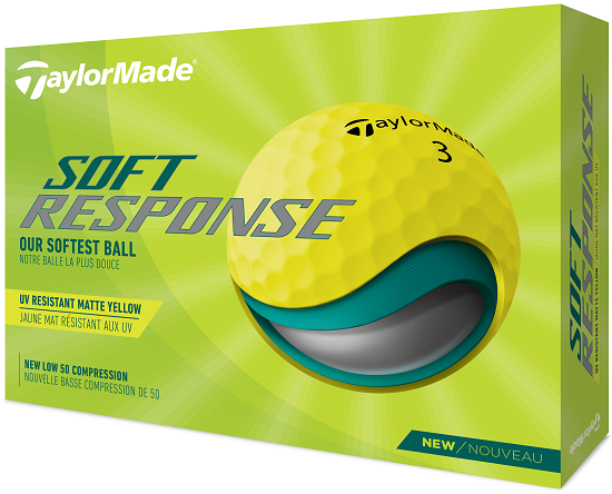 TaylorMade Soft Response Golf Balls Yellow