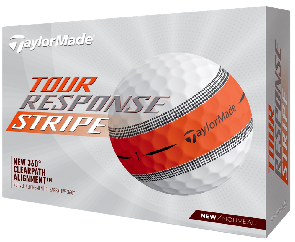 TaylorMade Tour Response Stripe Golf Balls Orange