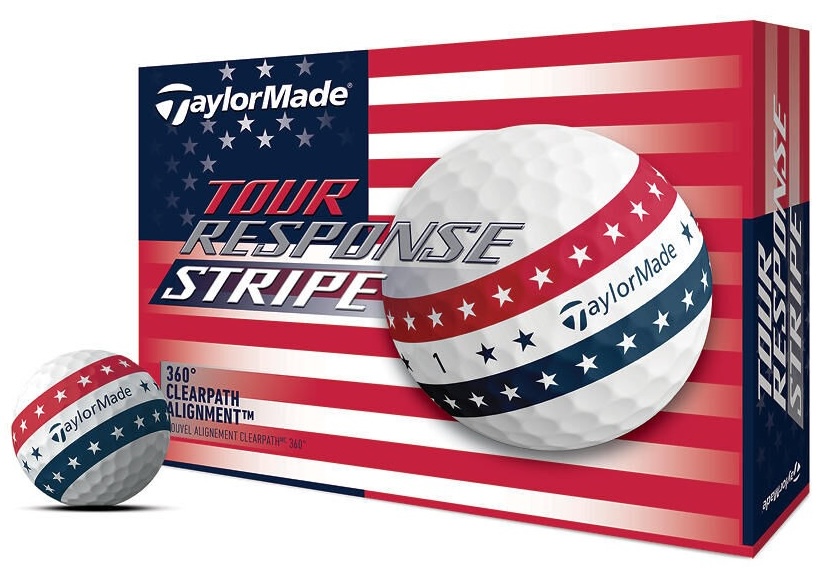 TaylorMade Tour Response Stripe USA Golf Balls 1-Dozen