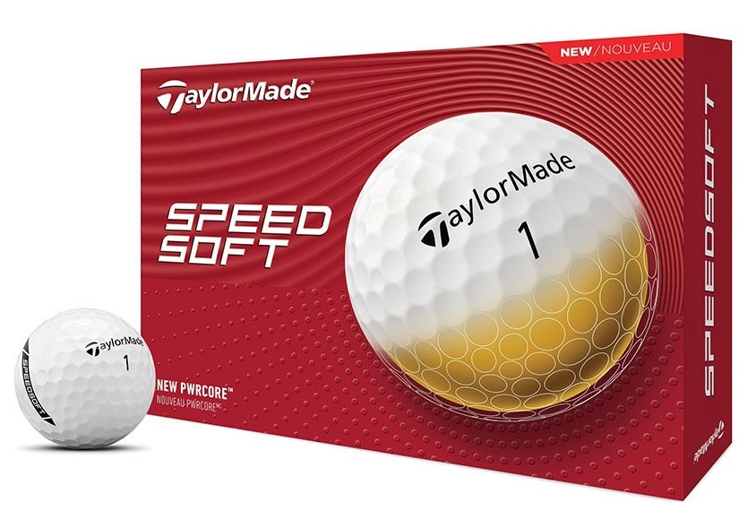 TaylorMade SpeedSoft Golf Balls 1-Dozen White