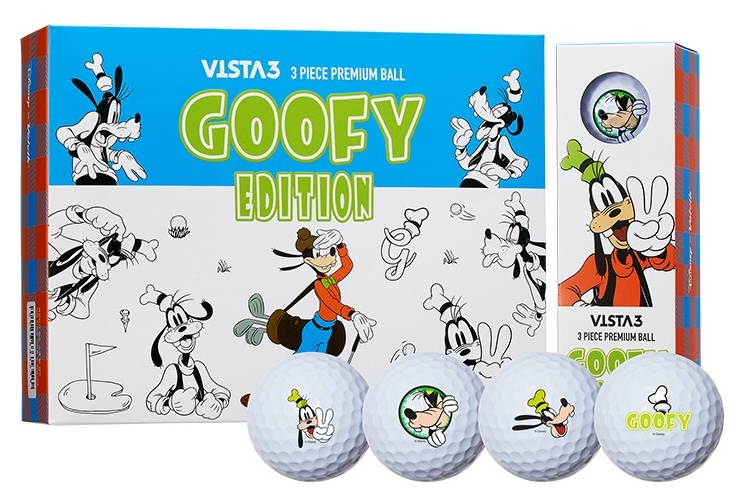 Volvik Disney Edition Vista3 Golf Balls 1-Dozen Goofy