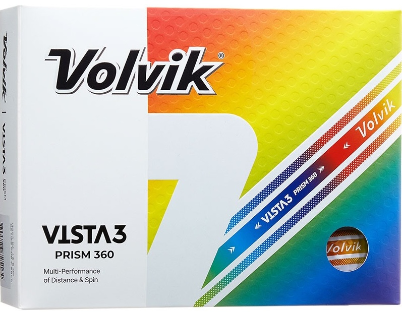 Volvik Vista3 Prism 360 Golf Balls 1-Dozen White