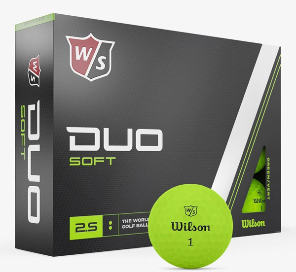 Wilson Staff Duo Soft Golf Balls Green 1-Dozen