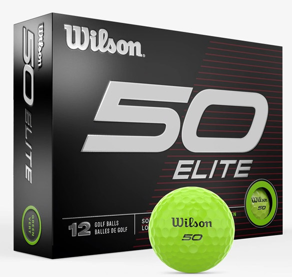 Wilson Staff Fifty Elite Golf Balls 1-Dozen Green