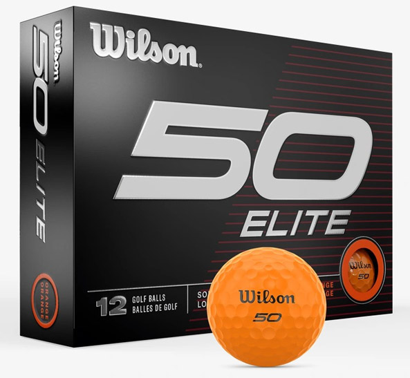 Wilson Staff Fifty Elite Golf Balls 1-Dozen Orange