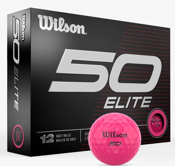 Wilson Staff Fifty Elite Golf Balls 1-Dozen Pink